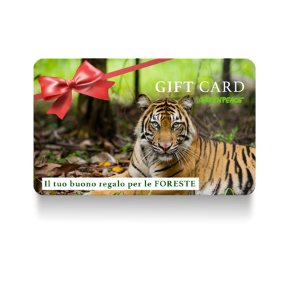 gift card greenpeace foreste